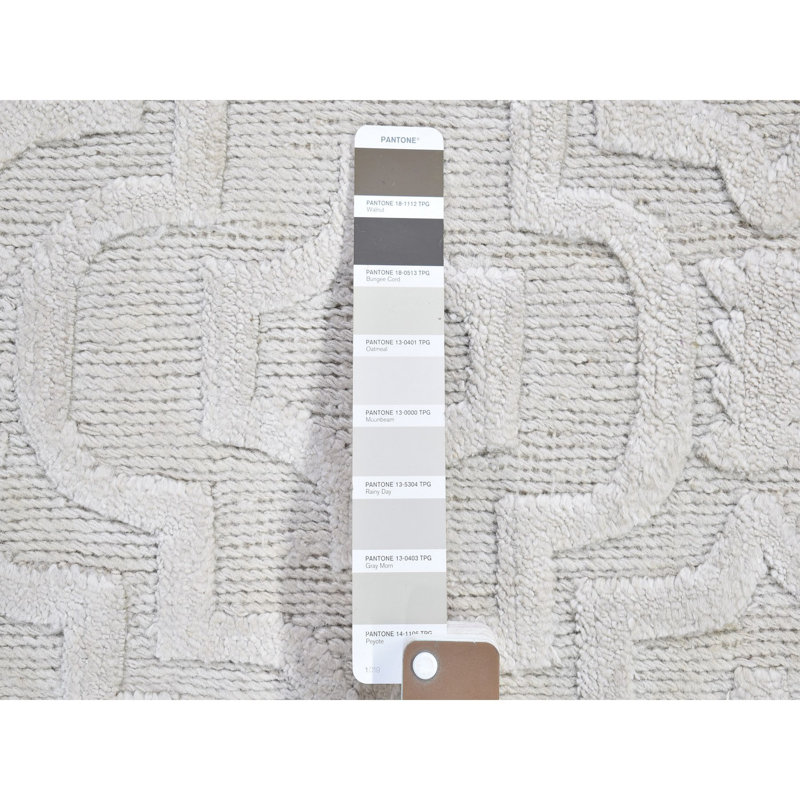 Marylena One-of-a-Kind 2' X 2'10" Wool Area Rug in Ivory