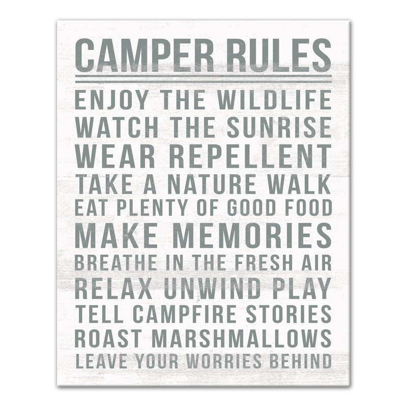" Camper Rules "