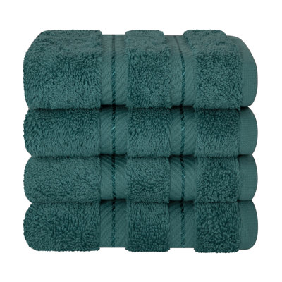Darcelle 100% Cotton 4-Piece Turkish Washcloth Set