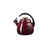 Le Creuset Enamel On Steel Signature Cloche Kettle With Gold Knob , 2.2 Qt. - Garnet