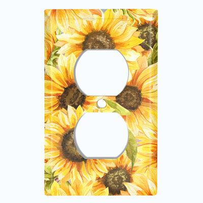 Patterned 1 - Gang Toggle Light Switch Standard Wall Plate
