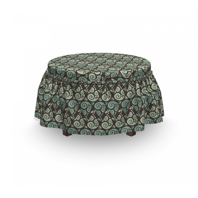 Housse pour repose-pieds en tourbillon raindrops