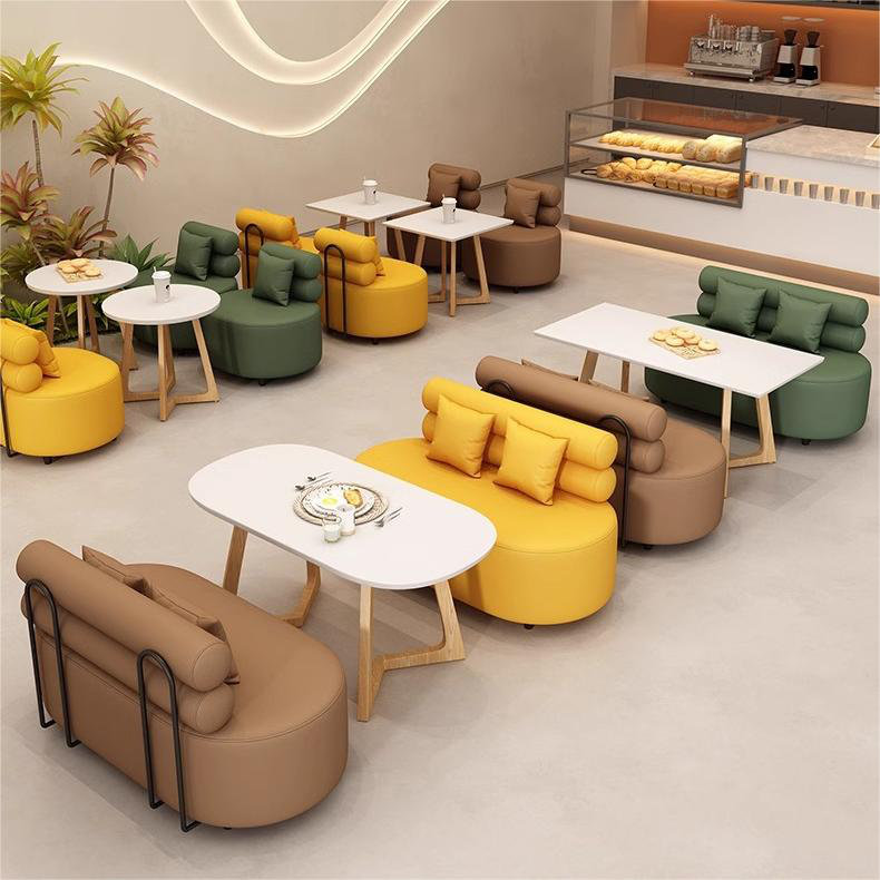 Banc rembourré en similicuir, Jaune