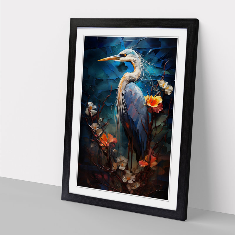 Heron Orphism - Framed Print