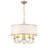 5 Light Vibrant Gold Chandelier