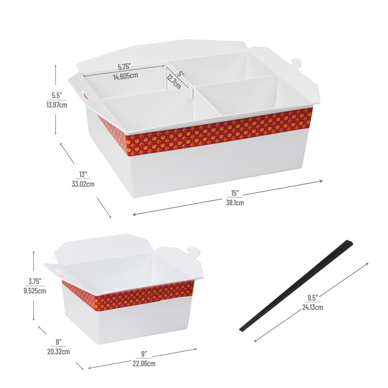 Mind Reader Melamine Divided Serving Dish