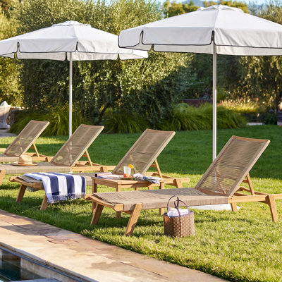 Corrion Outdoor Rope Chaise Lounge Set