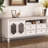 Cream style French solid wood TV cabinet-105844018