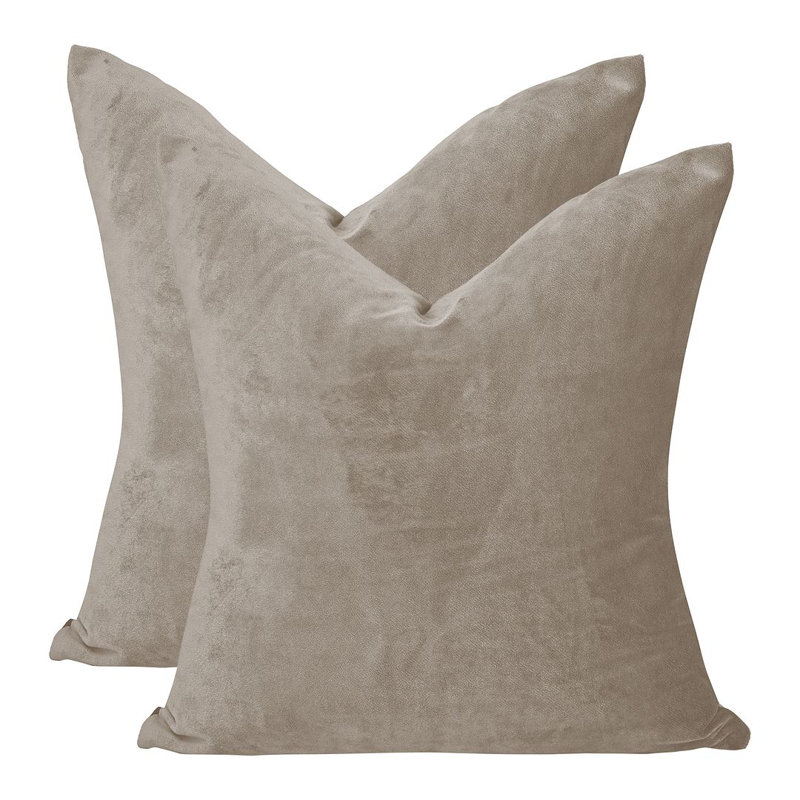 Matte Velvet Cushion Cover - 1 Pc, 30cm x 30cm, Seashell