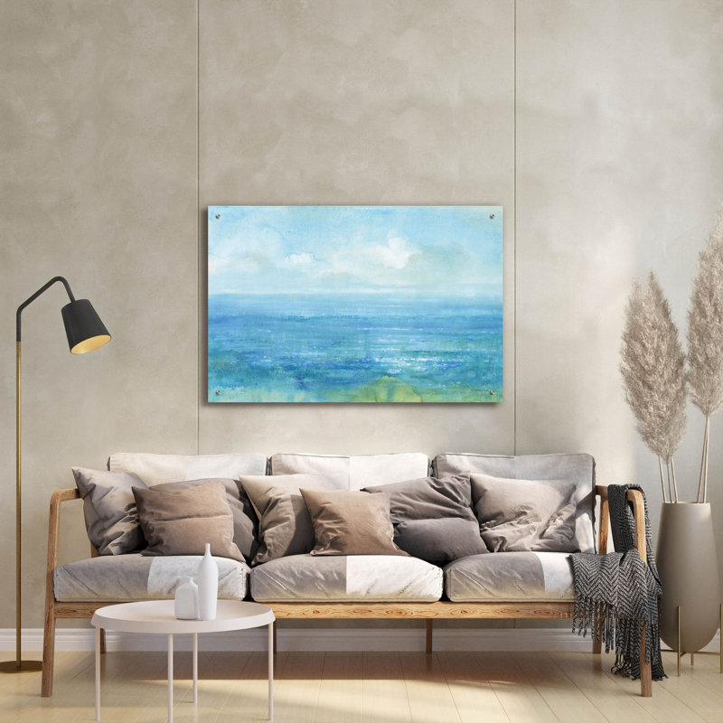  «Sea Sparkle 1» par Danhui Nai, art mural en verre acrylique, 24 po x 16 po, H 24 po x l 36 po x P 0,2 po