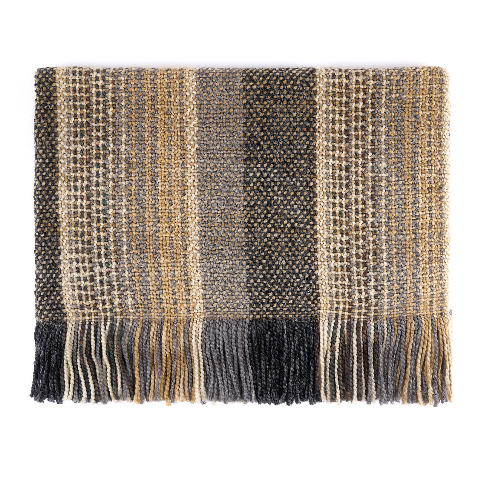Takara Machine Woven Throw Blanket, Platinum