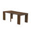 L'ensemble de table de salle à manger 6 pièces comprend une table de salle à manger rectangulaire extensible, 1 table basse, 2 chaises de salle à manger et 2 bancs modernes, noyer antique-1647244511-1647244455-1647244505