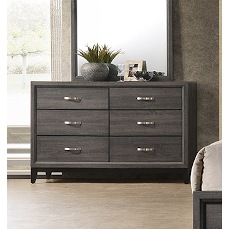 Commode double 6 tiroirs Braylea