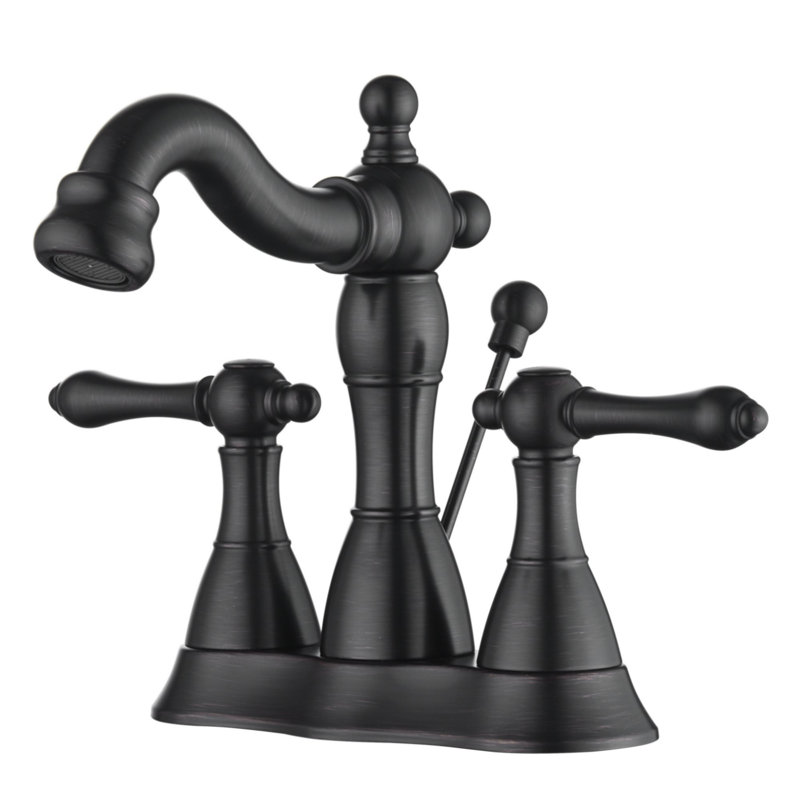 Prime Collection 2 Handle Centerset Lavatory Bathroom Sink Faucet with Drain Assembly - Oil Rubbed Bronze, Oil Rubbed Bronze