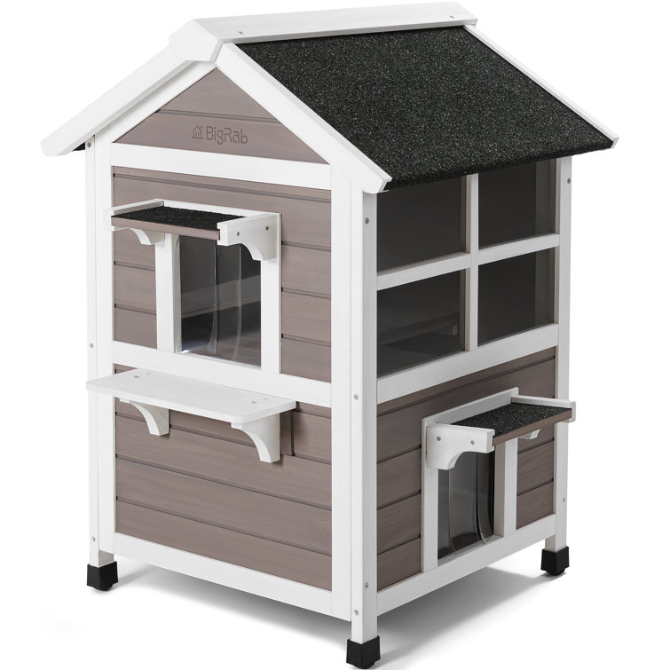 Emily Luxury Outdoor Cat House  Feral cat house, Outdoor cat house, Feral  cat shelter