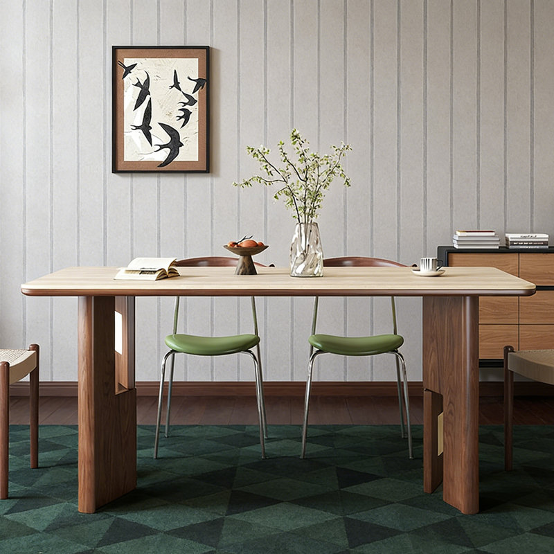 Table de salle à manger rétro nordique, H 29,53 po x L 70,87 po x l 35,43 po