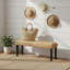 Siège en bois d'acacia naturel Amhold-15773475-57057449