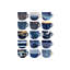 Pretty Blue Coffee Cups I - Single Picture Frame Print on Canvas-472217473-472217479
