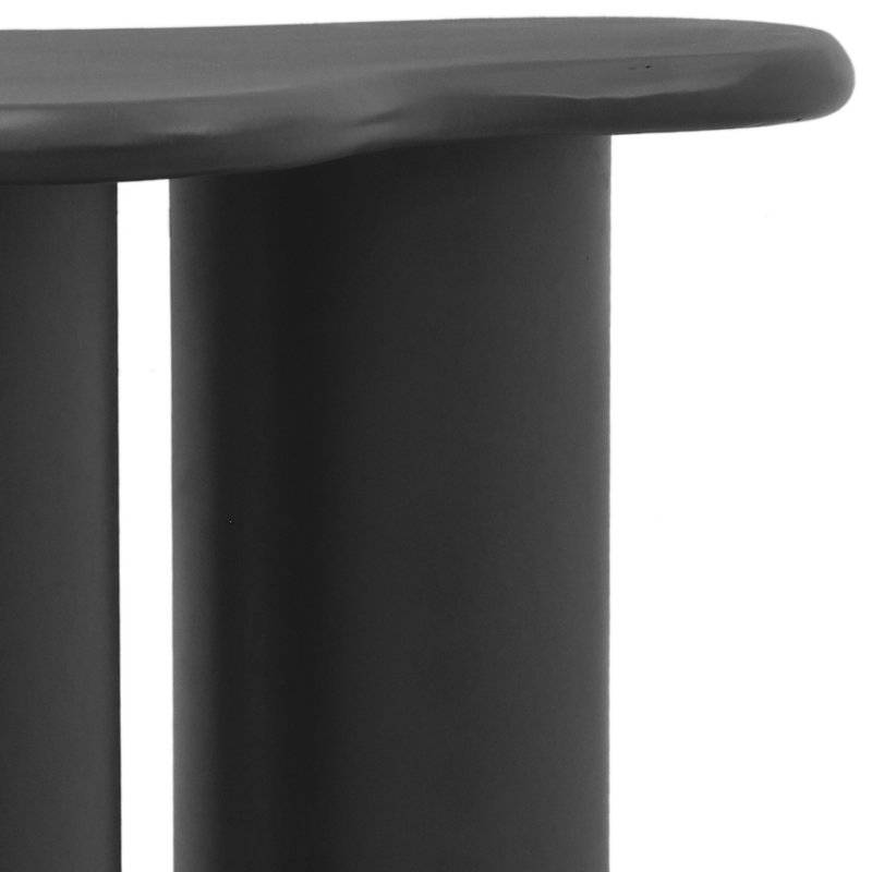 Brookfield Iron Top End Table, Black