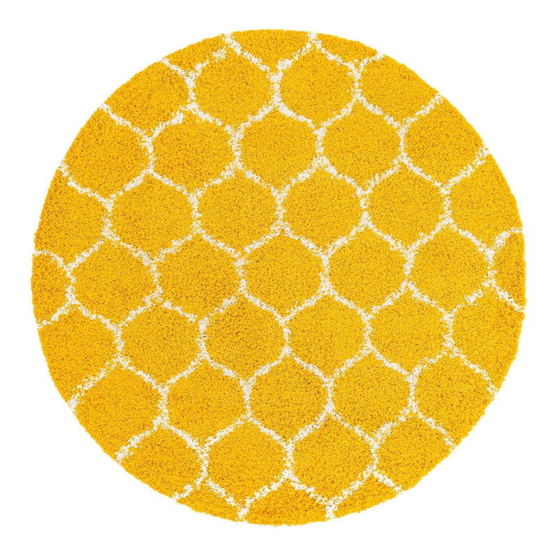 Geometric Indoor Rug, Round 6'