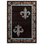 Tapis brun / bleu Goines-663352008