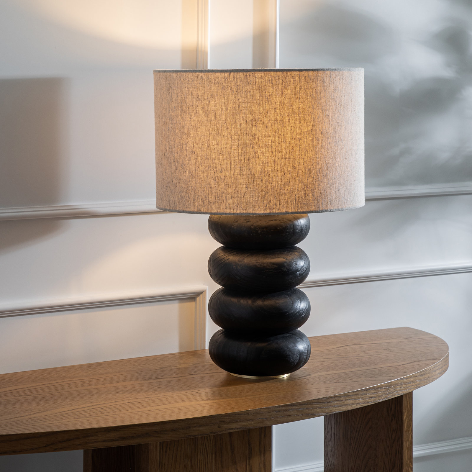 Giacomo Table Lamp, Black, 21.13''H X 14.19''W X 14.19''D