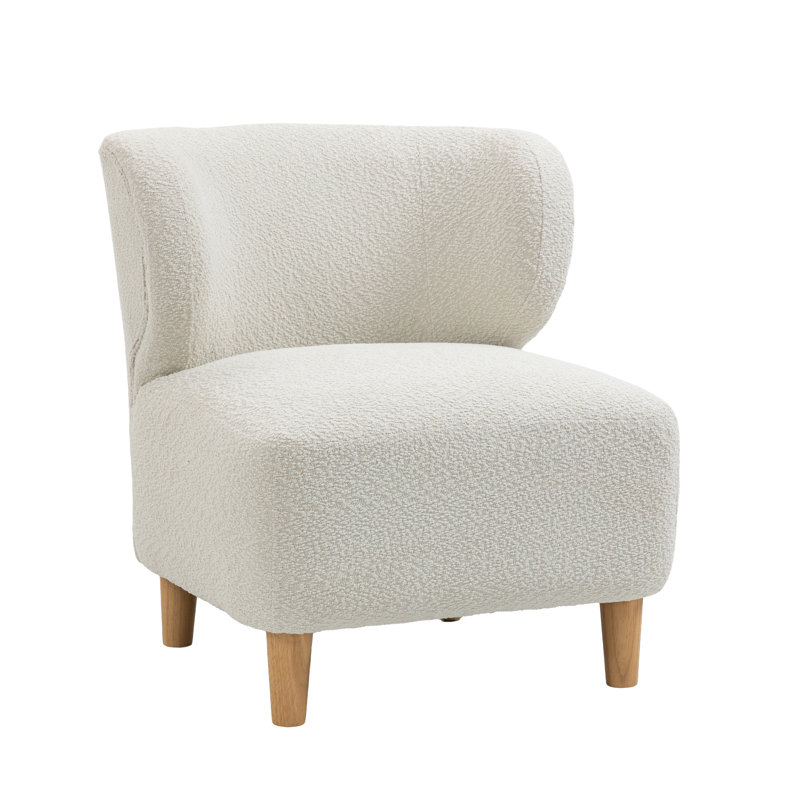 Jann 74cm Wide Bedroom Chair, White