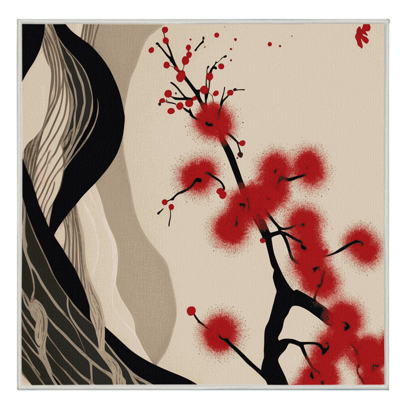 Blushing Waves Rug, Square 4'