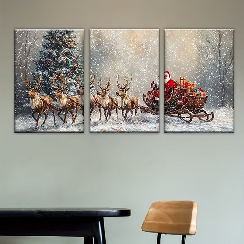 3 Piece Wrapped Canvas Wall Art