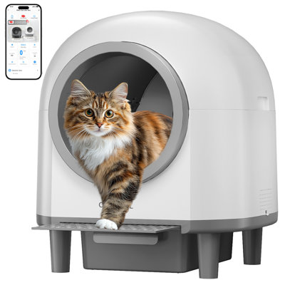 Polyethylene Plastic Self-Cleaning Litter Box