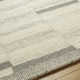 Donavan Striped Hand Tufted Wool Area Rug in Ivory/Gray