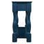 Console 63 po avec 3 tiroirs. Bleu marine, bois massif, structure en bois de 63 po facile à installer, stable et instructions d'installation
