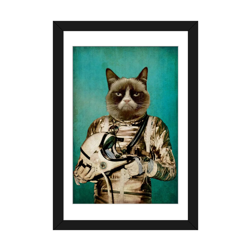 « i need some space », impression sur toile, H 32 po x l 24 po x P 1 po, Papier d'art encadré noir, Blanc