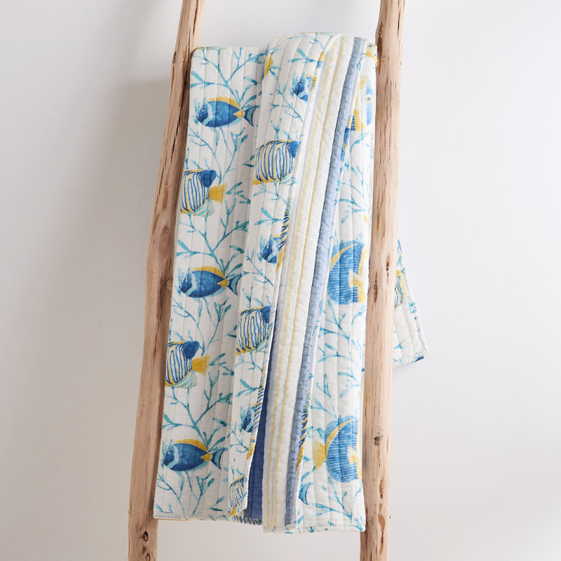 Tropical Sea Quilted Throw