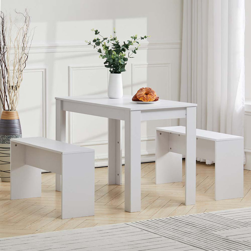 Emara 4 - Person Dining Set, White