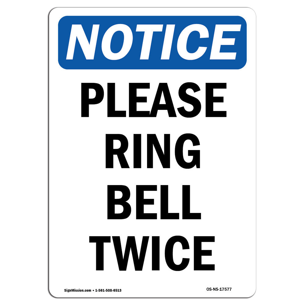 Please Ring The Bell Aluminum Doorbell Sign with Sticker Black and Silver  5.5x2.7 inch