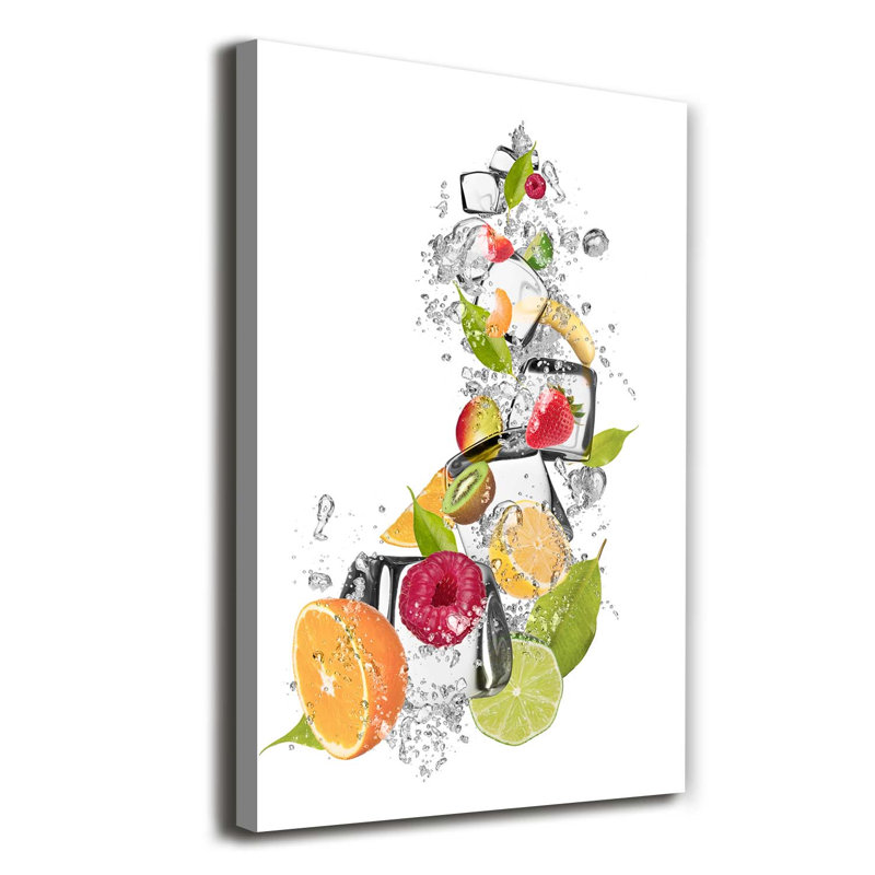 Fruit And Ice - Wrapped Canvas Print