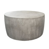 Lionel Round Concrete Outdoor Coffee Table