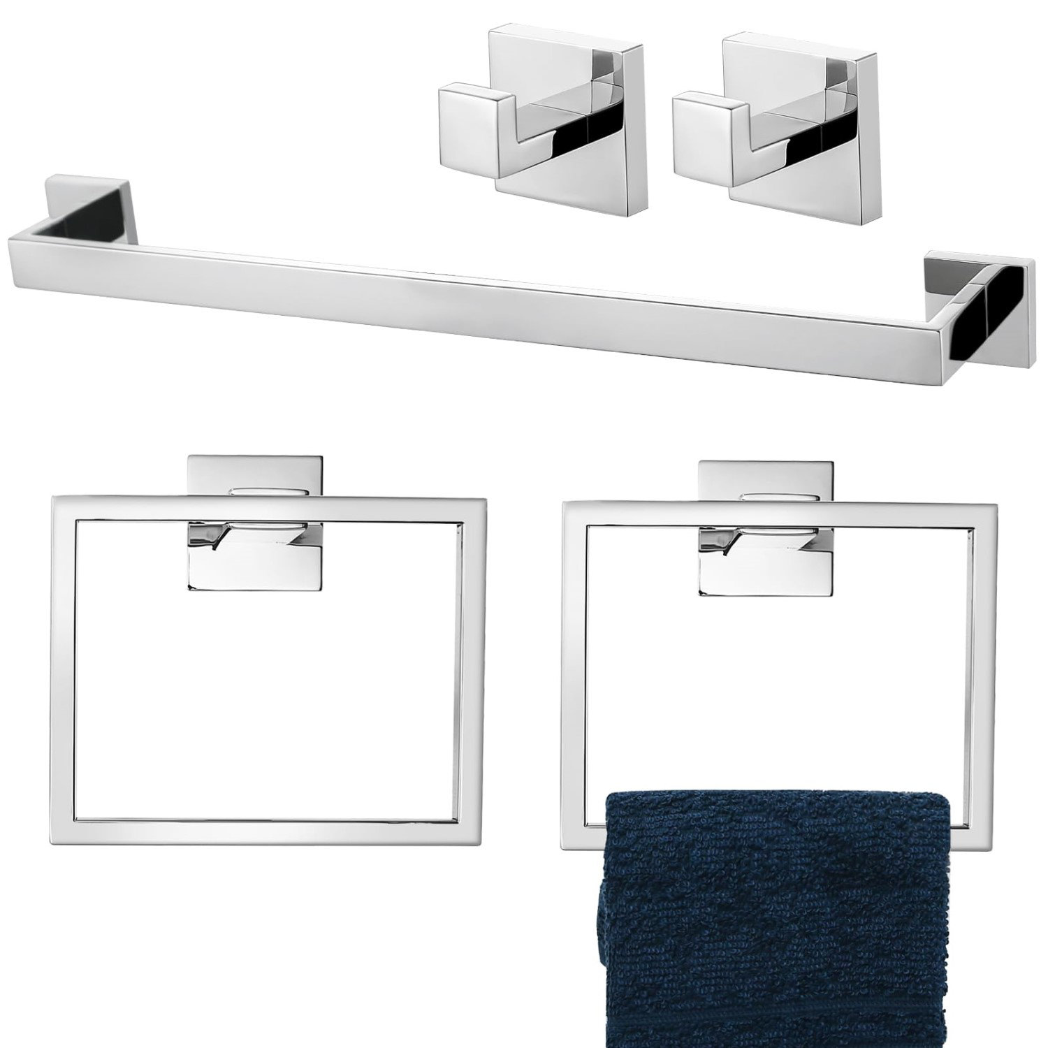 TOPEFIC 5 - Piece Bathroom Hardware Set | Wayfair