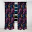 Opalence luxueuse mauve et bleue Regal - Rideau floral - Rideau occultant floral - 1 panneau-107543101