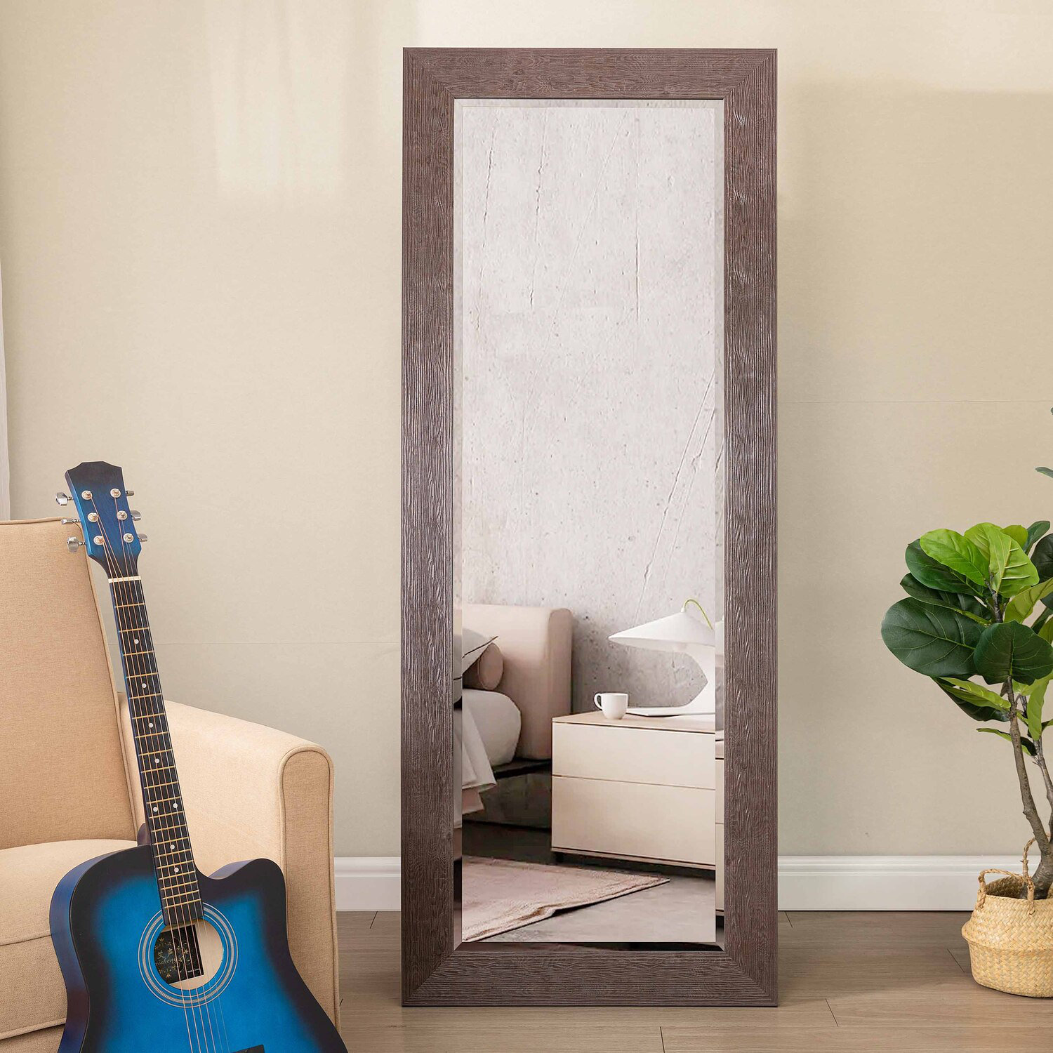 Latitude Run® Hosey Mosaic Style Full Length Standing Floor Mirror ...