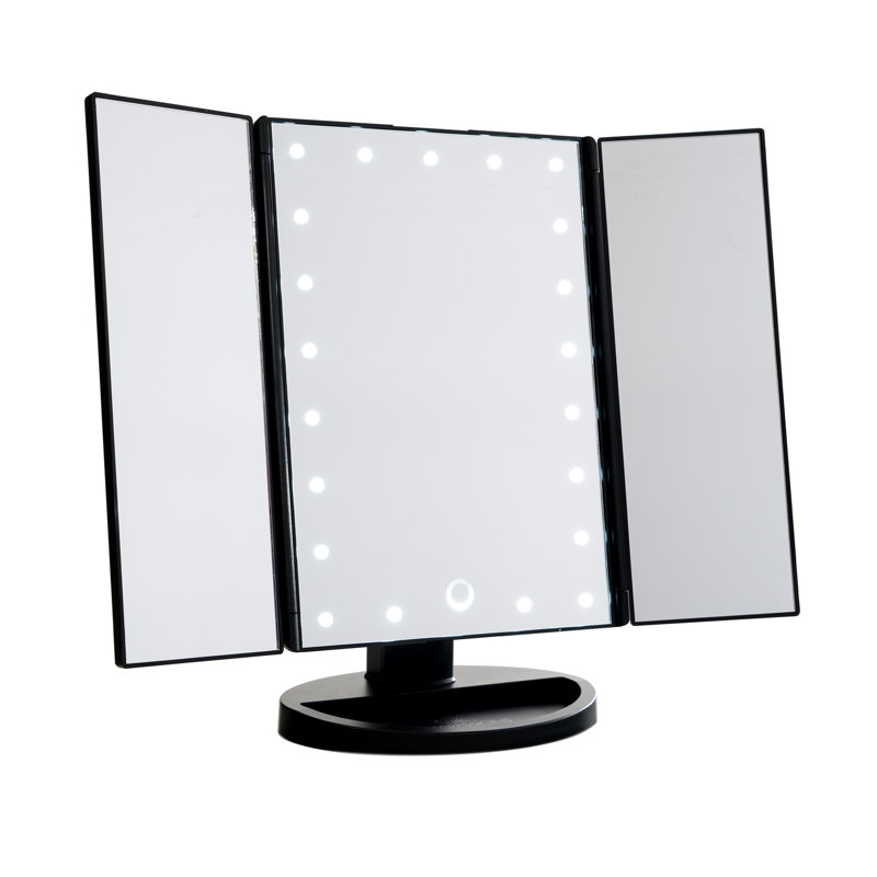 Miroir de maquillage Touch, Noir