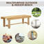 Solid Wood Fir Outdoor Bench