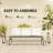 Porch Glider Swing With 3 Seats,3-Person Outdoor Patio Glider Bench,Breathable Mesh Fabric, Metal Frame-339217722