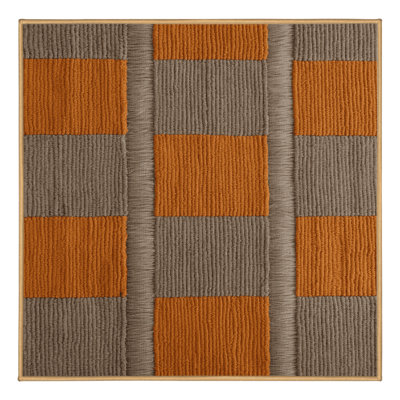 Machine Washable Checkered Brown Area Rug