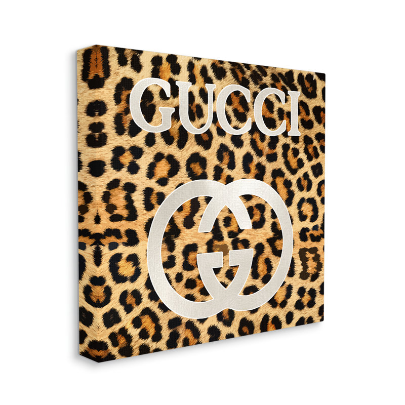 «Trendy Glam Leopard Spots» par Madeline Blake, impression sur toile tendue, H 17 po x l 17 po x P 1,5 po