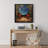 Repose Blue Framed Canvas - Elegant Home Decor Art Piece