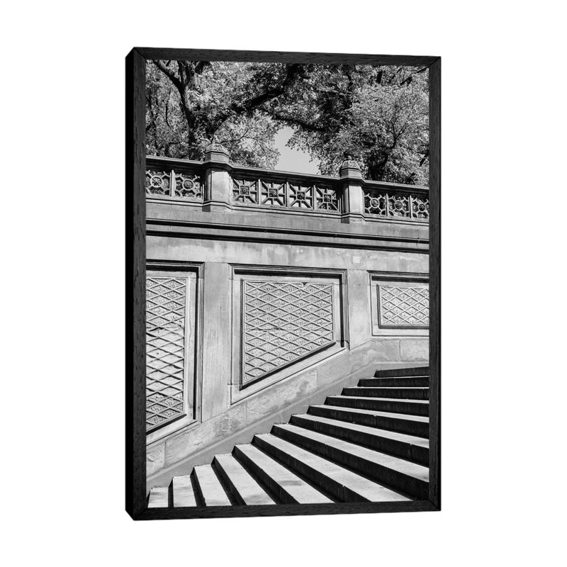 Central Park IV by Bethany Young - Print on Canvas, 101.6cm H x 66.04cm W x 3.81cm D, Black Framed