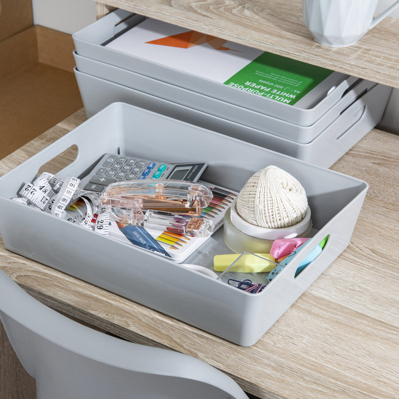 Wham Studio Basket 5.01Rectangular, Cool Grey
