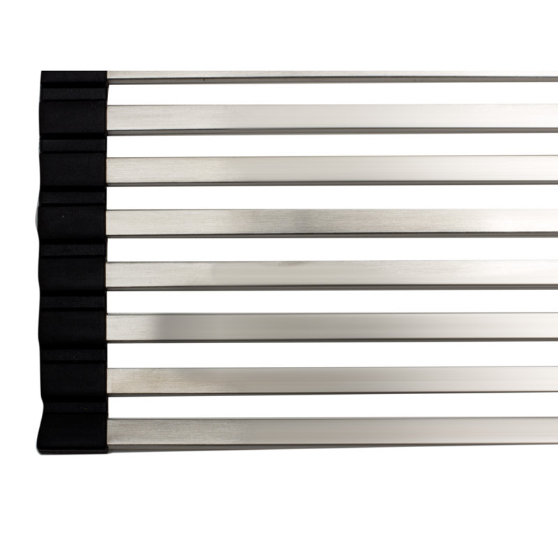 Stainless Steel Drain Tray, Satin, 0.32" H x 17.31" W x 12.19" D